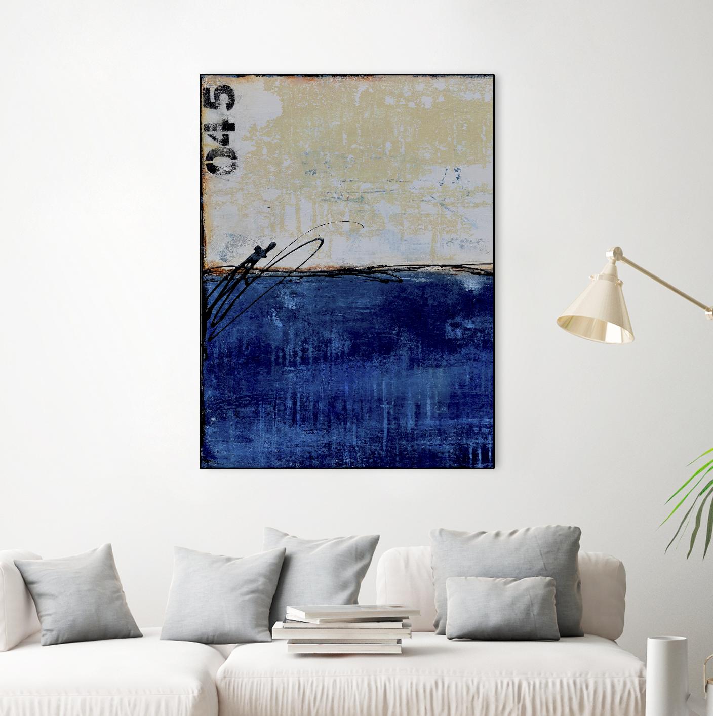 Beach 45 I by Erin Ashley on GIANT ART - blue abstract