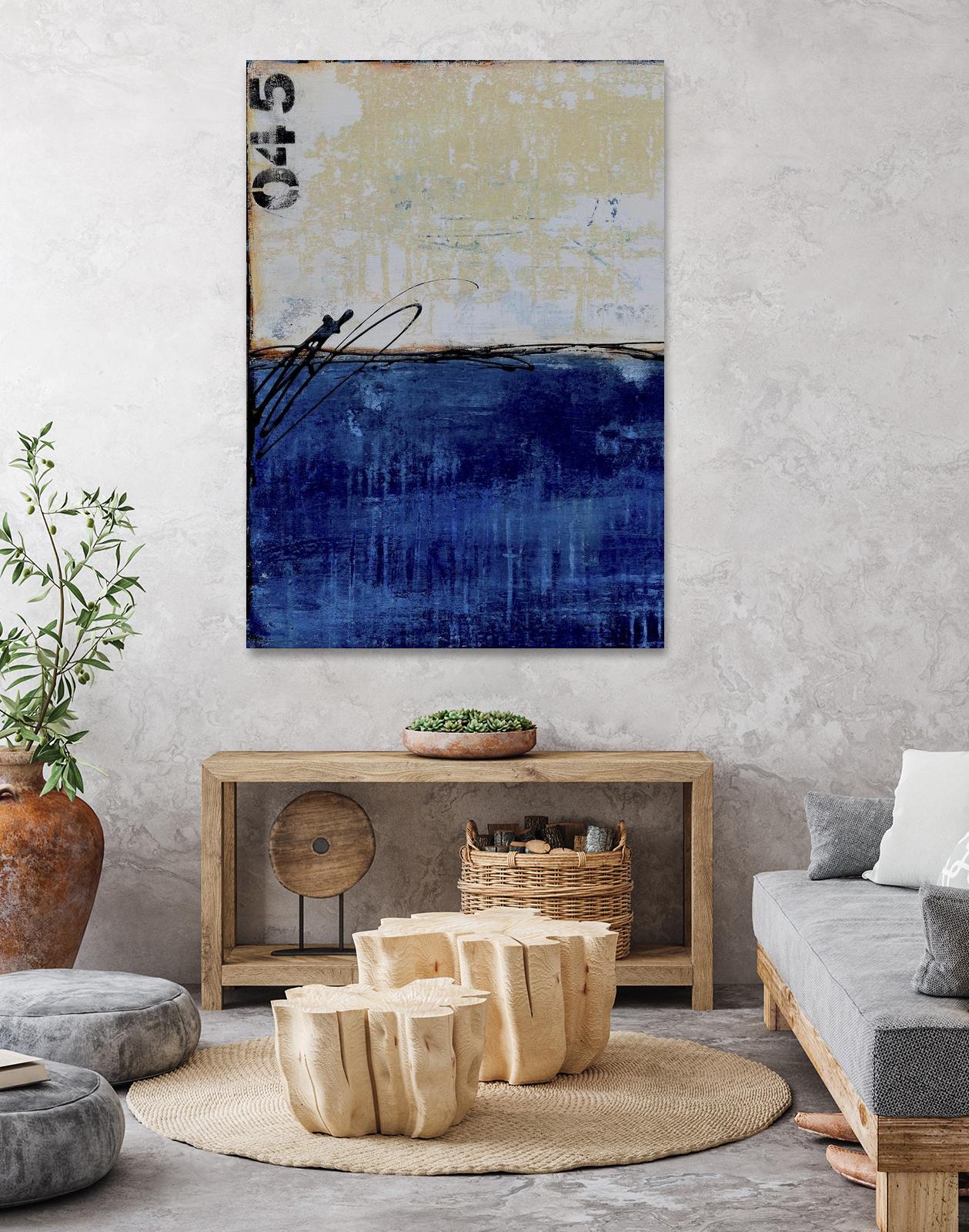 Beach 45 I by Erin Ashley on GIANT ART - blue abstract