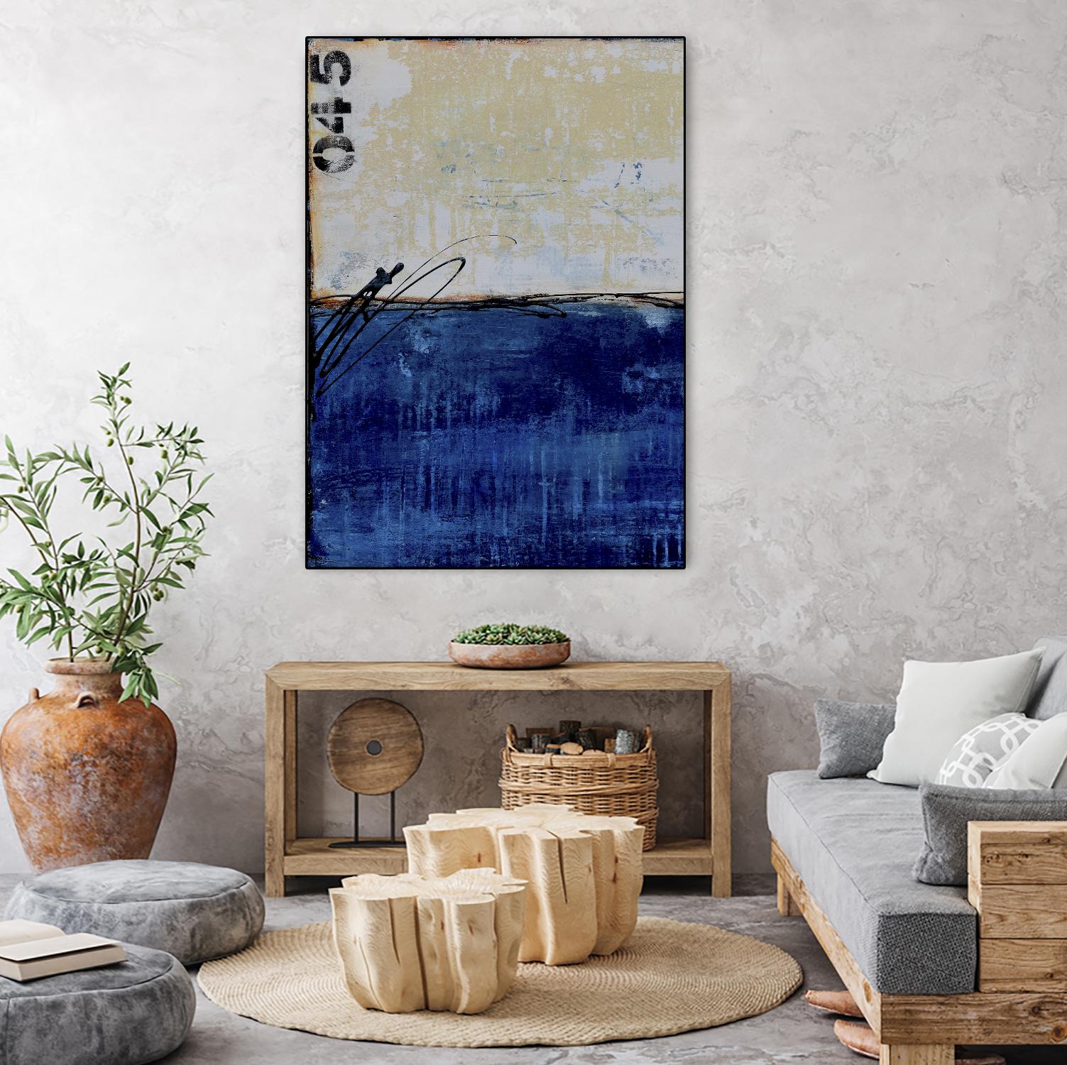 Beach 45 I by Erin Ashley on GIANT ART - blue abstract