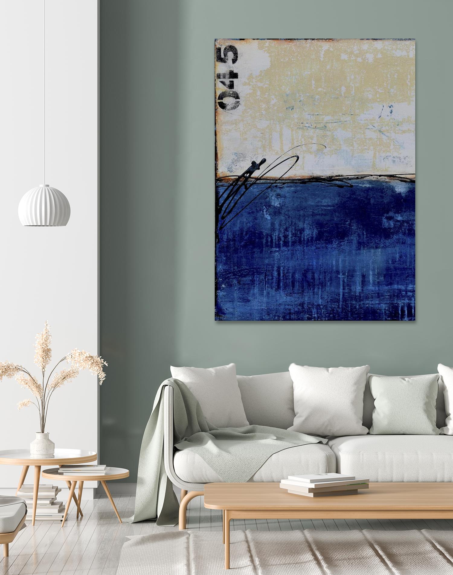 Beach 45 I by Erin Ashley on GIANT ART - blue abstract