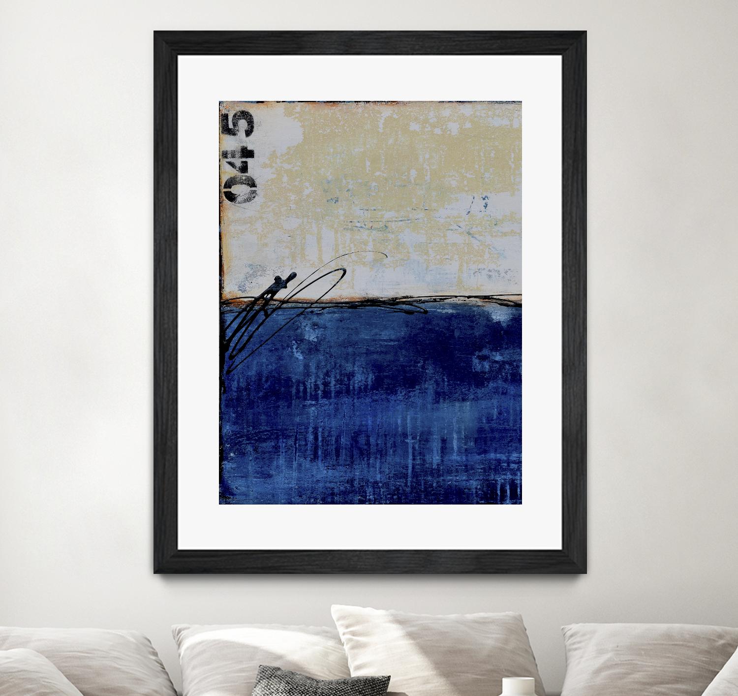 Beach 45 I by Erin Ashley on GIANT ART - blue abstract