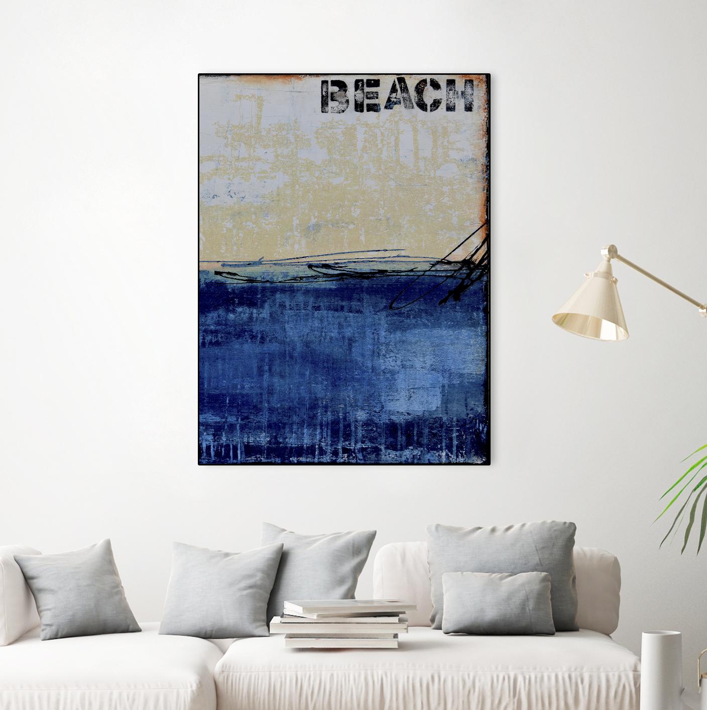 Beach 45 II by Erin Ashley on GIANT ART - blue abstract
