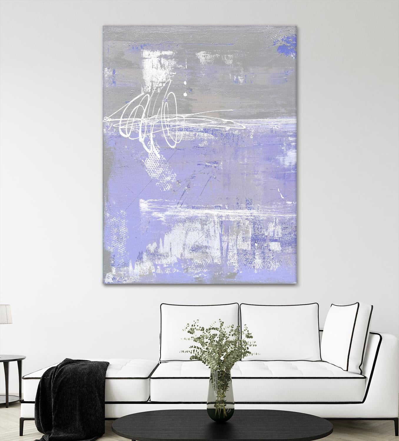 Valley Mist I by Erin Ashley on GIANT ART - pink abstract