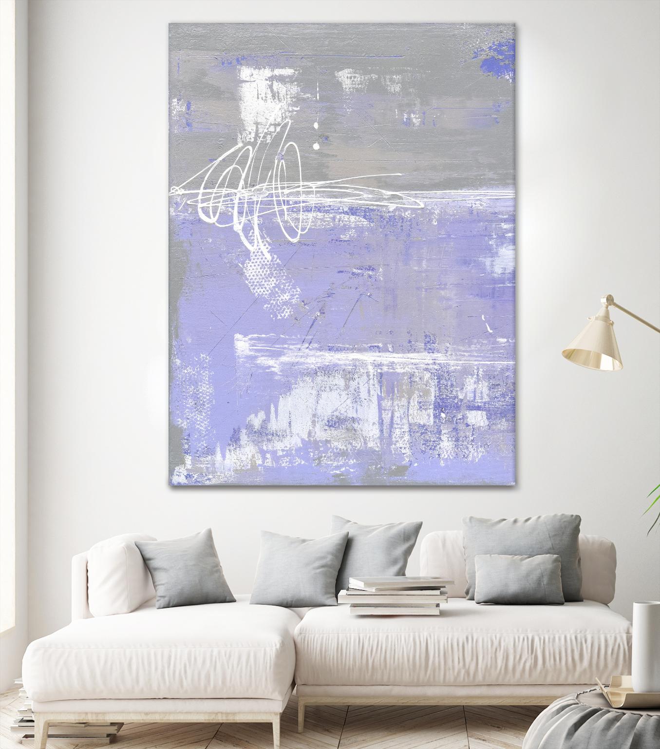 Valley Mist I by Erin Ashley on GIANT ART - pink abstract