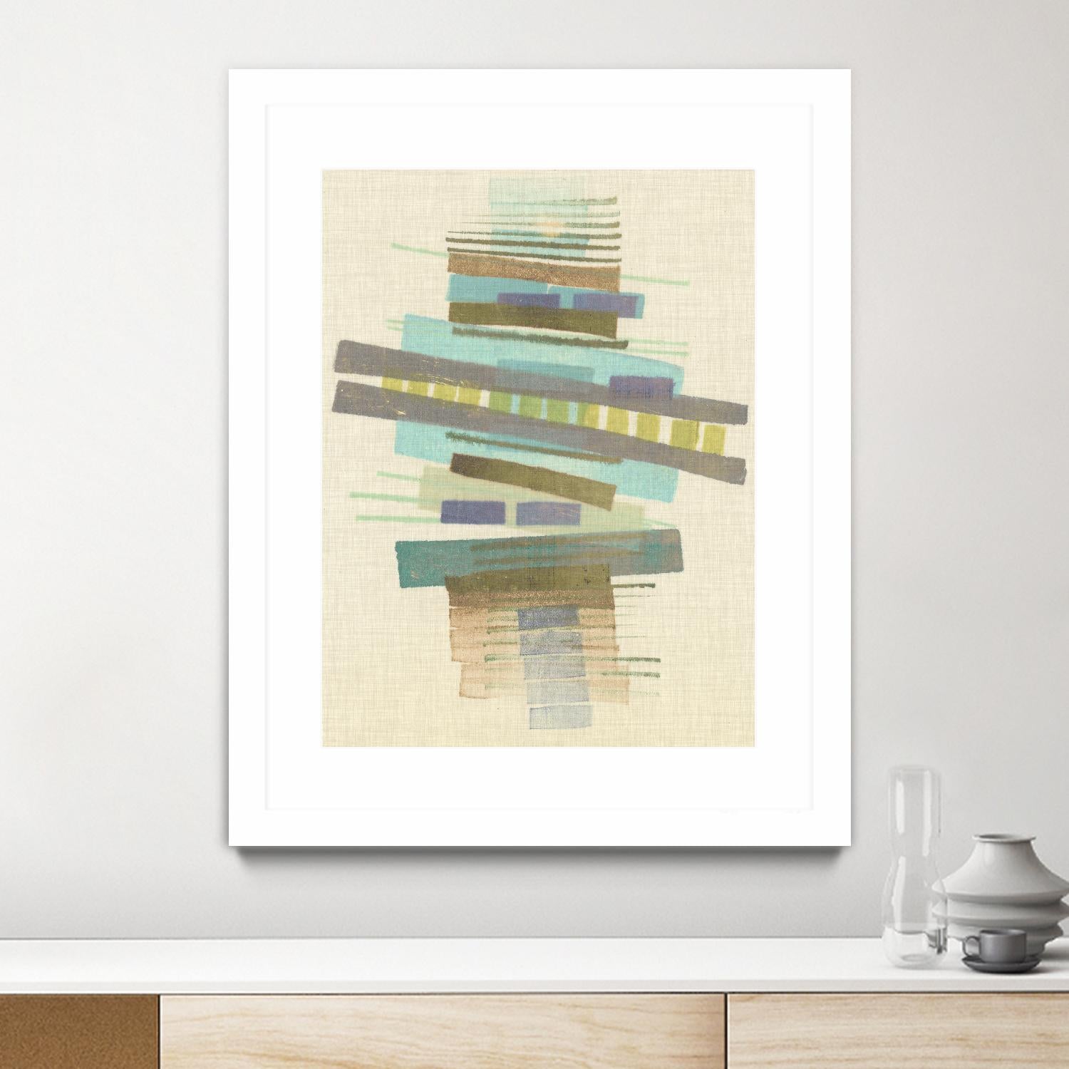 Balancing I by Nikki Galapon on GIANT ART - blue abstract