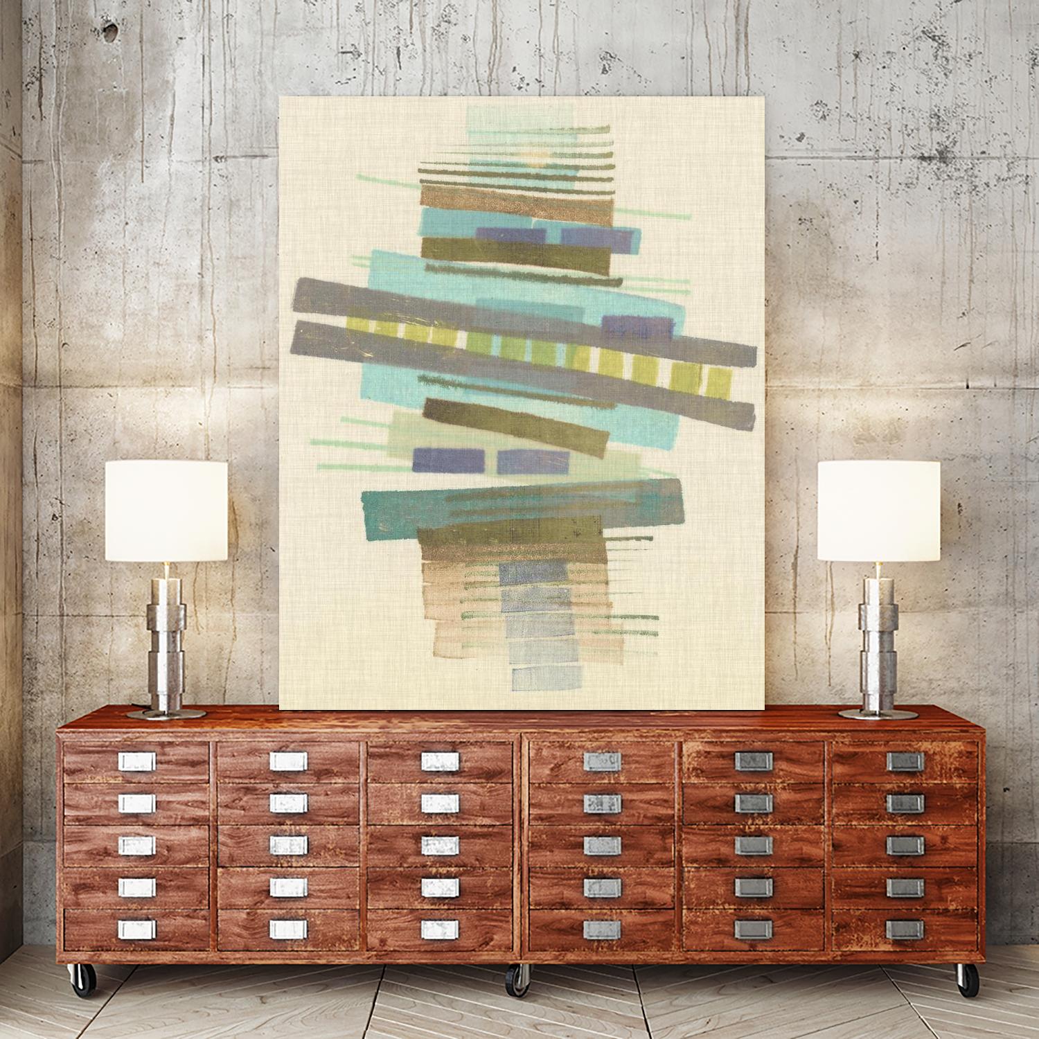 Balancing I by Nikki Galapon on GIANT ART - blue abstract