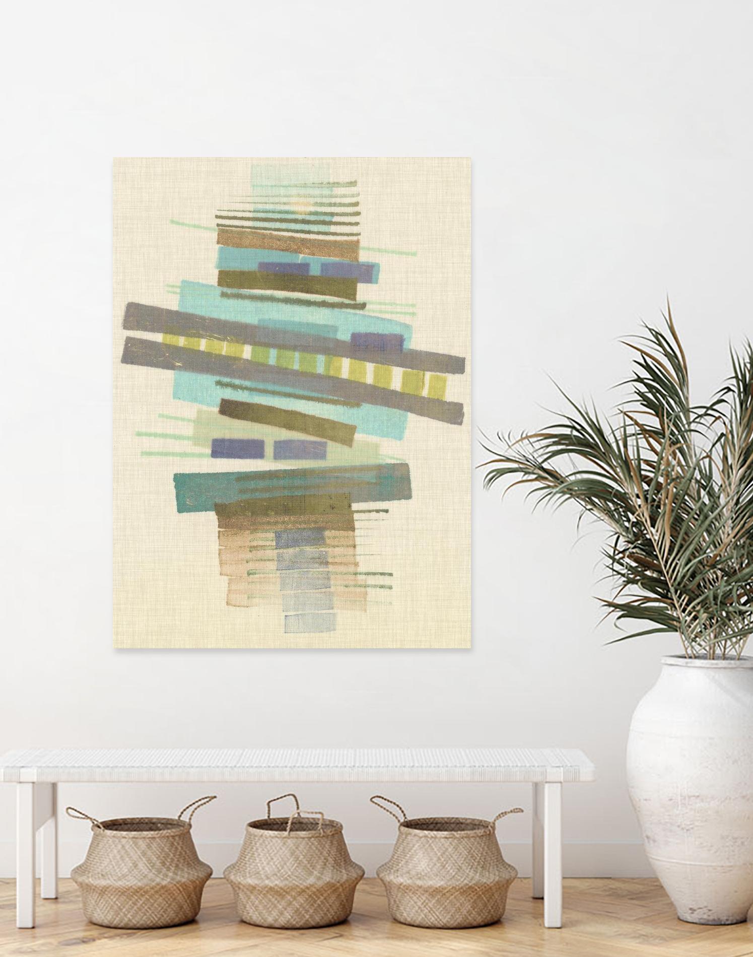 Balancing I by Nikki Galapon on GIANT ART - blue abstract
