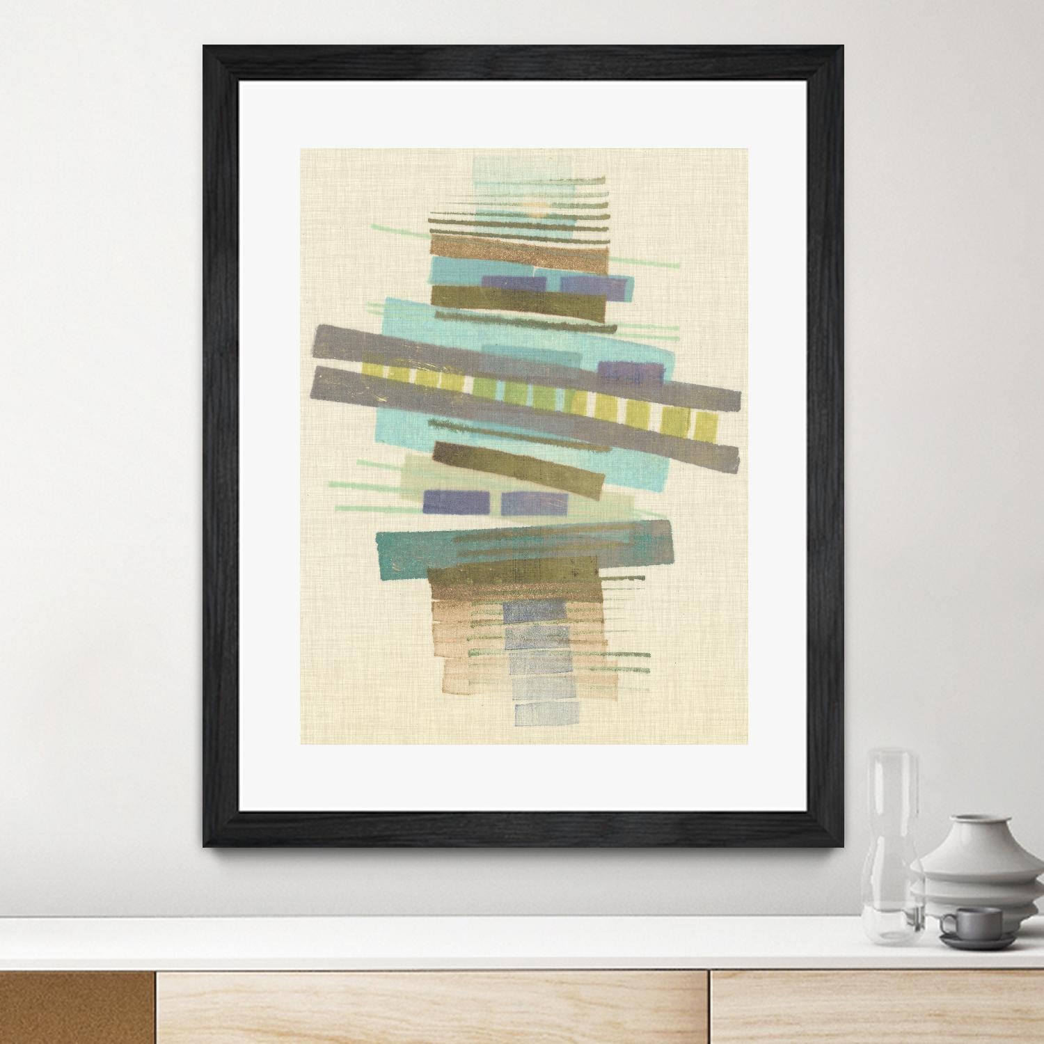 Balancing I by Nikki Galapon on GIANT ART - blue abstract