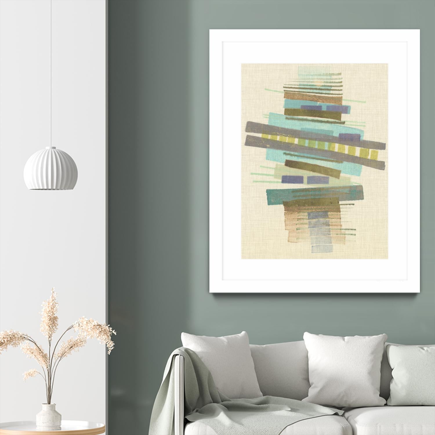 Balancing I by Nikki Galapon on GIANT ART - blue abstract