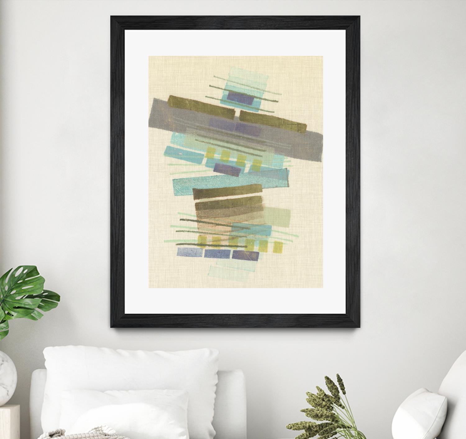 Balancing II by Nikki Galapon on GIANT ART - blue abstract