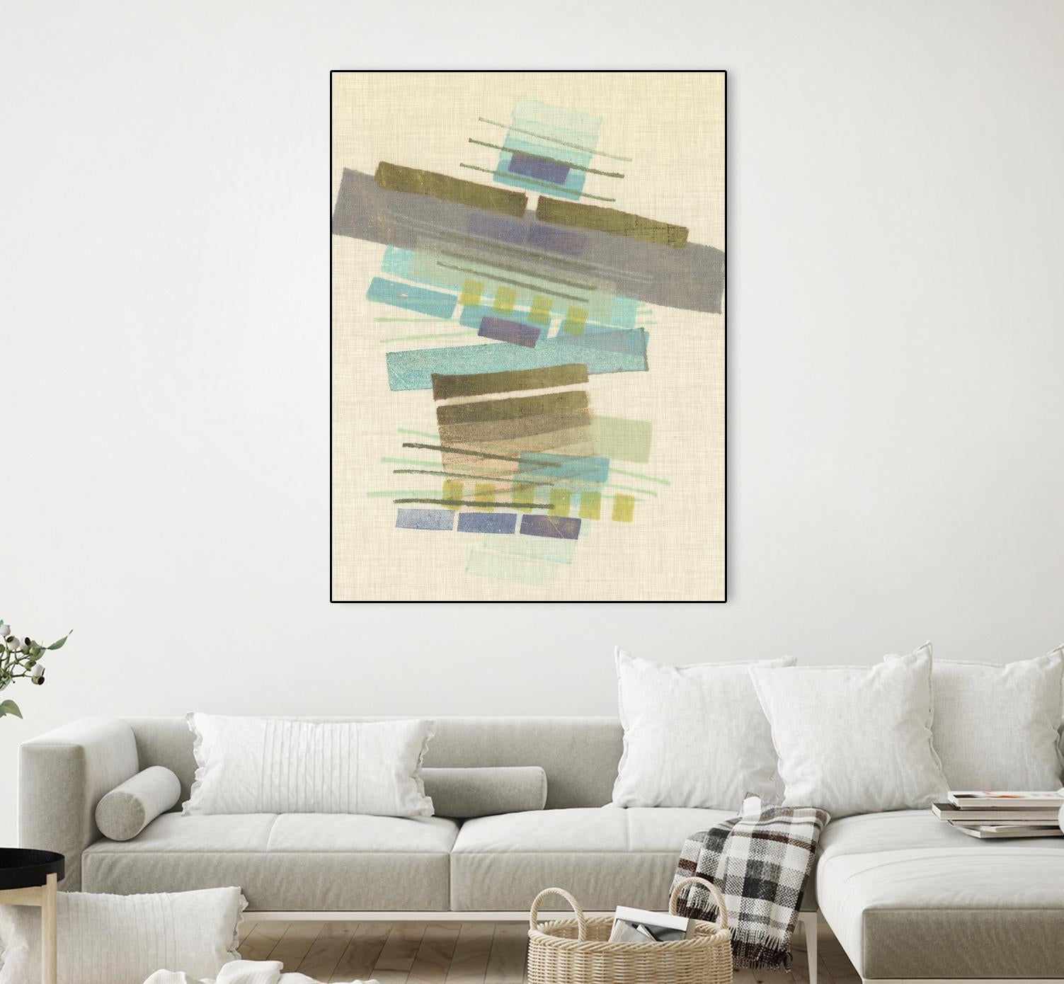 Balancing II by Nikki Galapon on GIANT ART - blue abstract