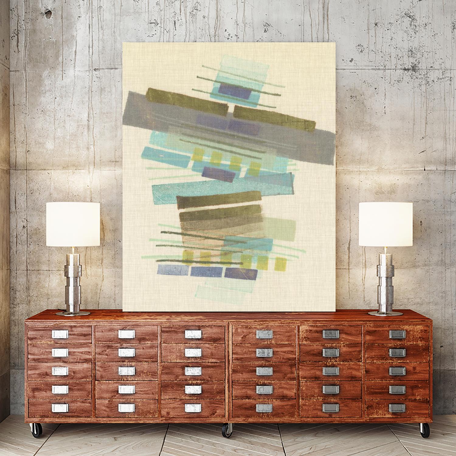 Balancing II by Nikki Galapon on GIANT ART - blue abstract