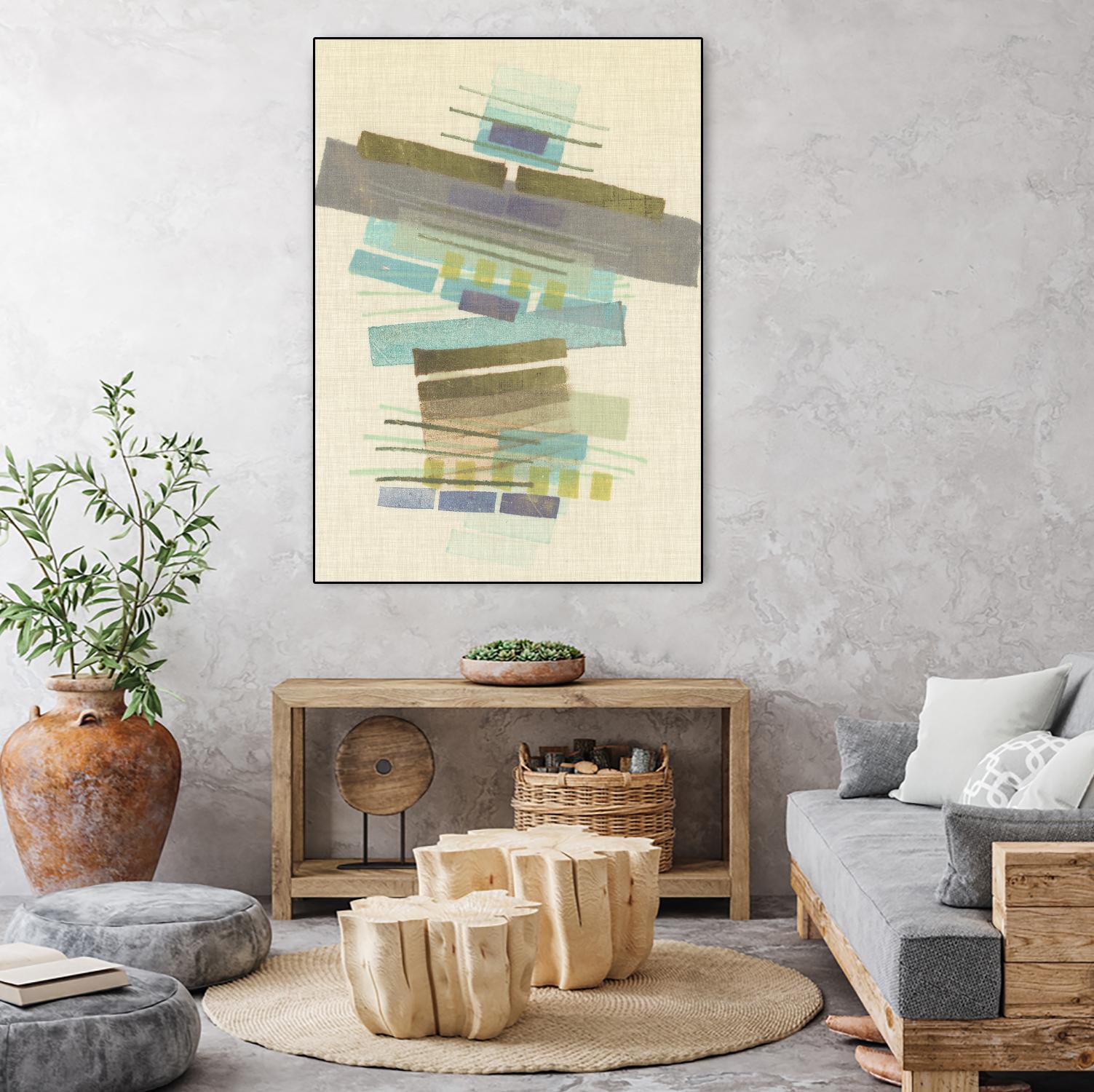 Balancing II by Nikki Galapon on GIANT ART - blue abstract