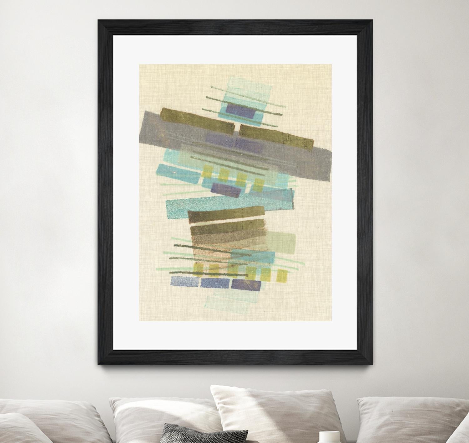 Balancing II by Nikki Galapon on GIANT ART - blue abstract