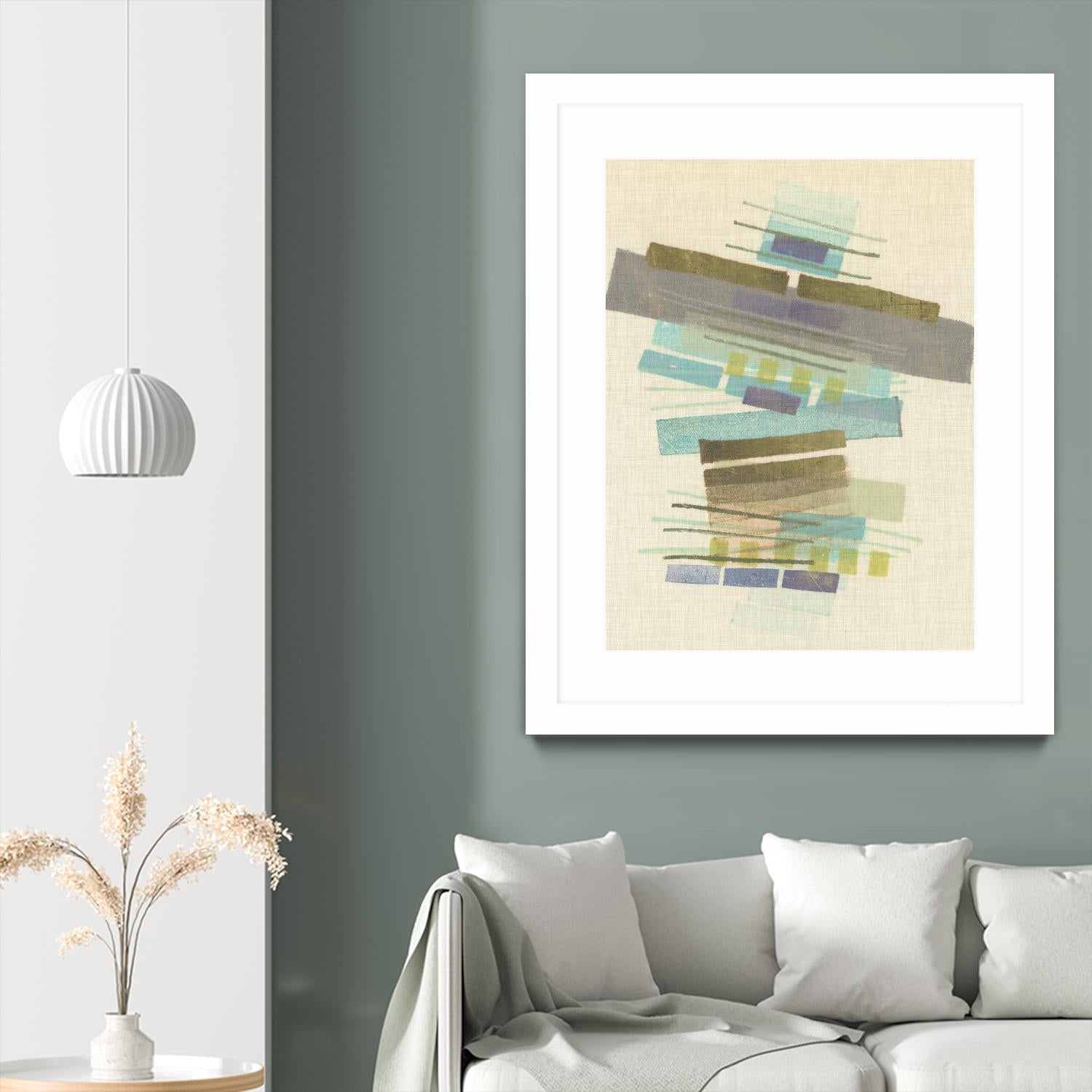 Balancing II by Nikki Galapon on GIANT ART - blue abstract