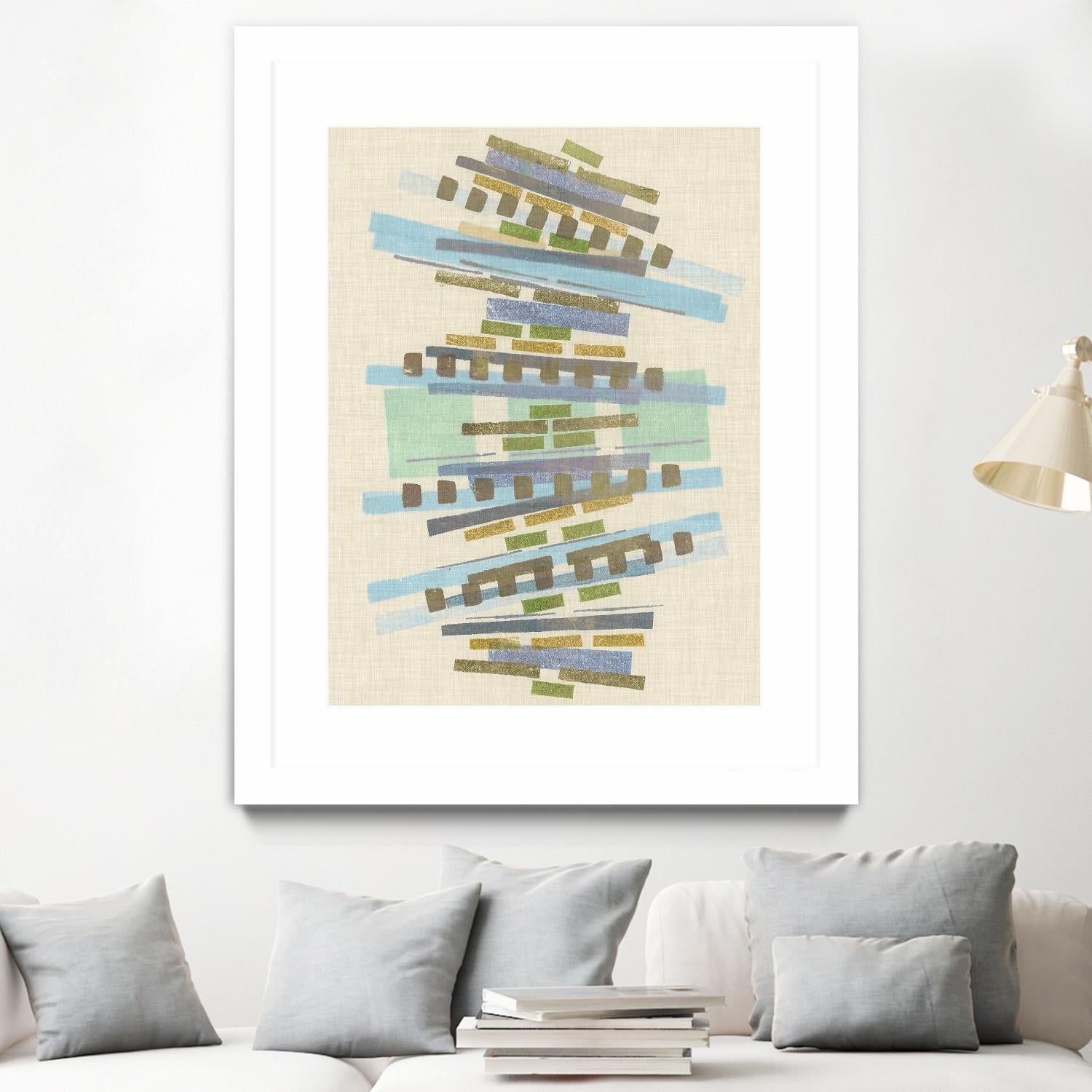 Balancing IV by Nikki Galapon on GIANT ART - blue abstract