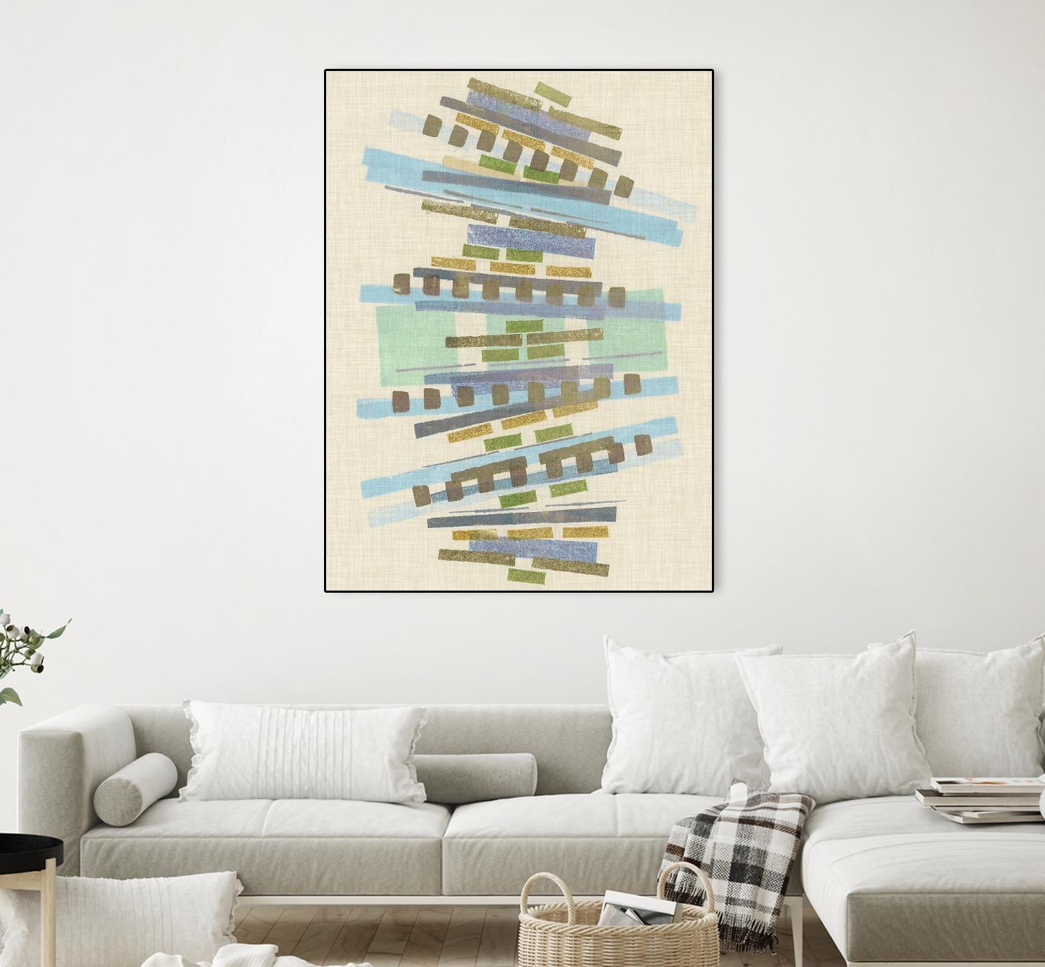 Balancing IV by Nikki Galapon on GIANT ART - blue abstract