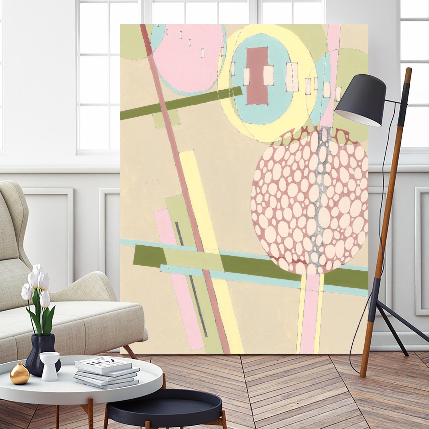 Elevated Pod I by Nikki Galapon on GIANT ART - green abstract