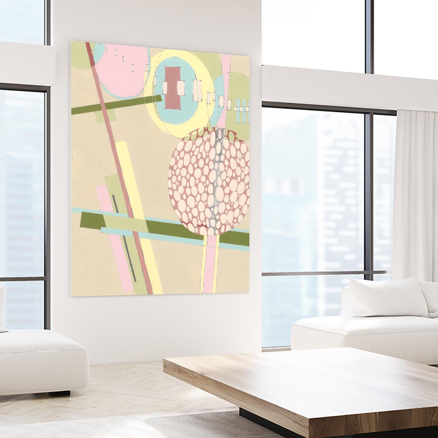 Elevated Pod I by Nikki Galapon on GIANT ART - green abstract