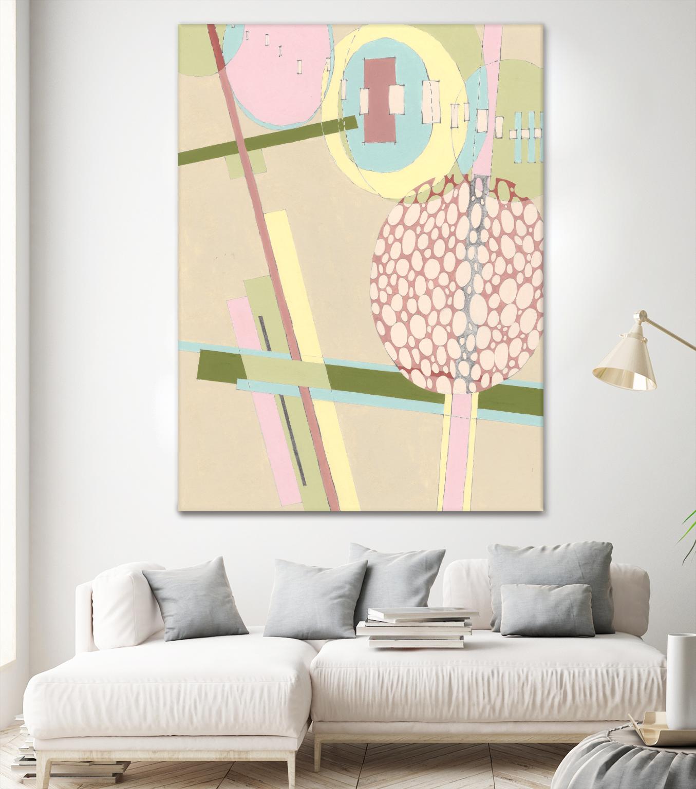 Elevated Pod I by Nikki Galapon on GIANT ART - green abstract