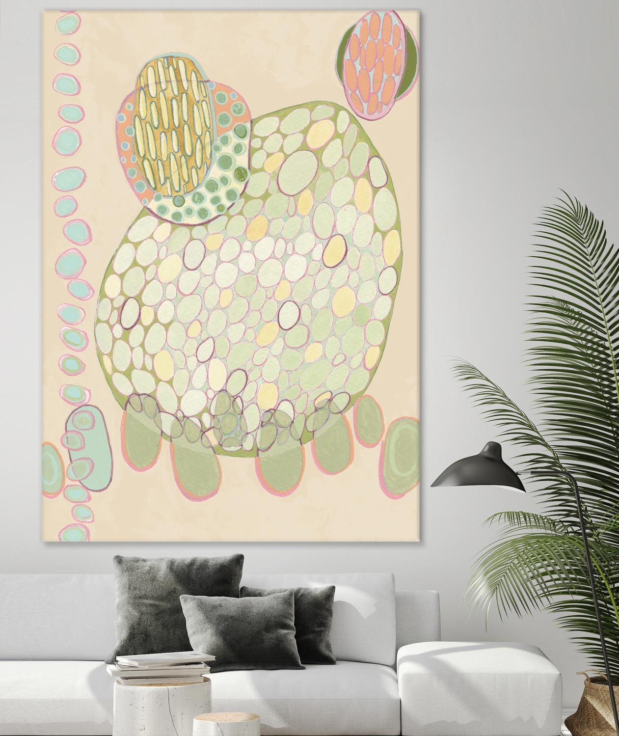 Elevated Pod II by Nikki Galapon on GIANT ART - green abstract