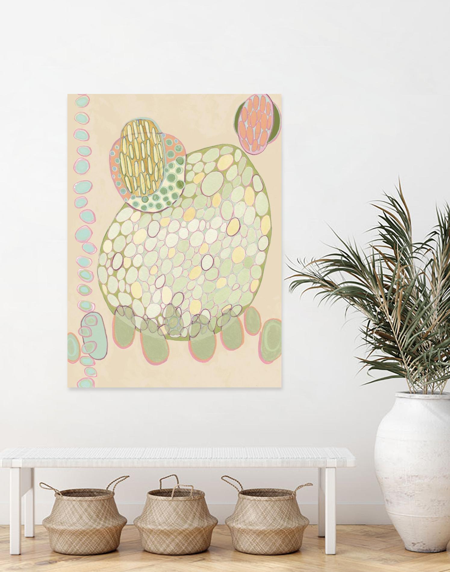 Elevated Pod II by Nikki Galapon on GIANT ART - green abstract