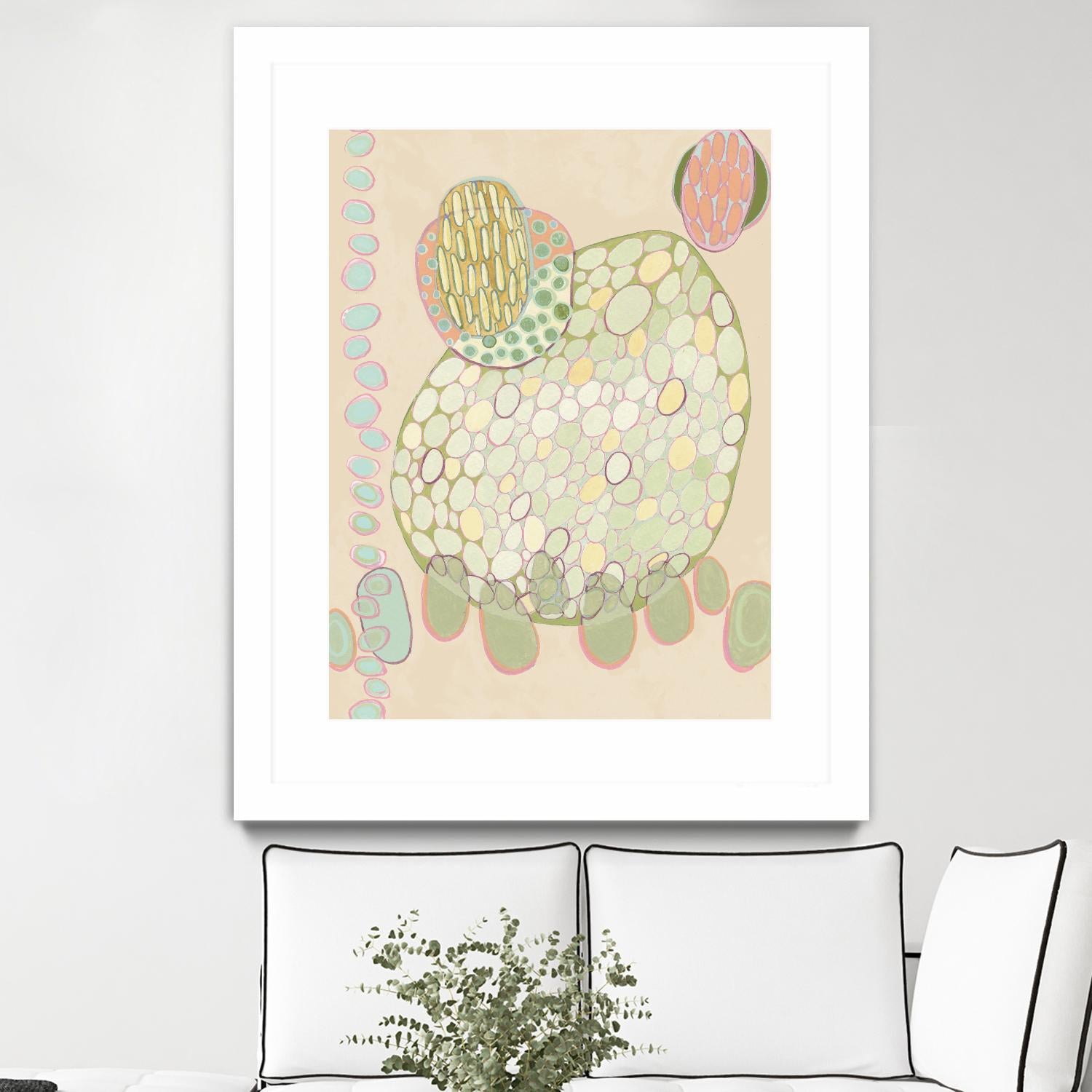 Elevated Pod II by Nikki Galapon on GIANT ART - green abstract