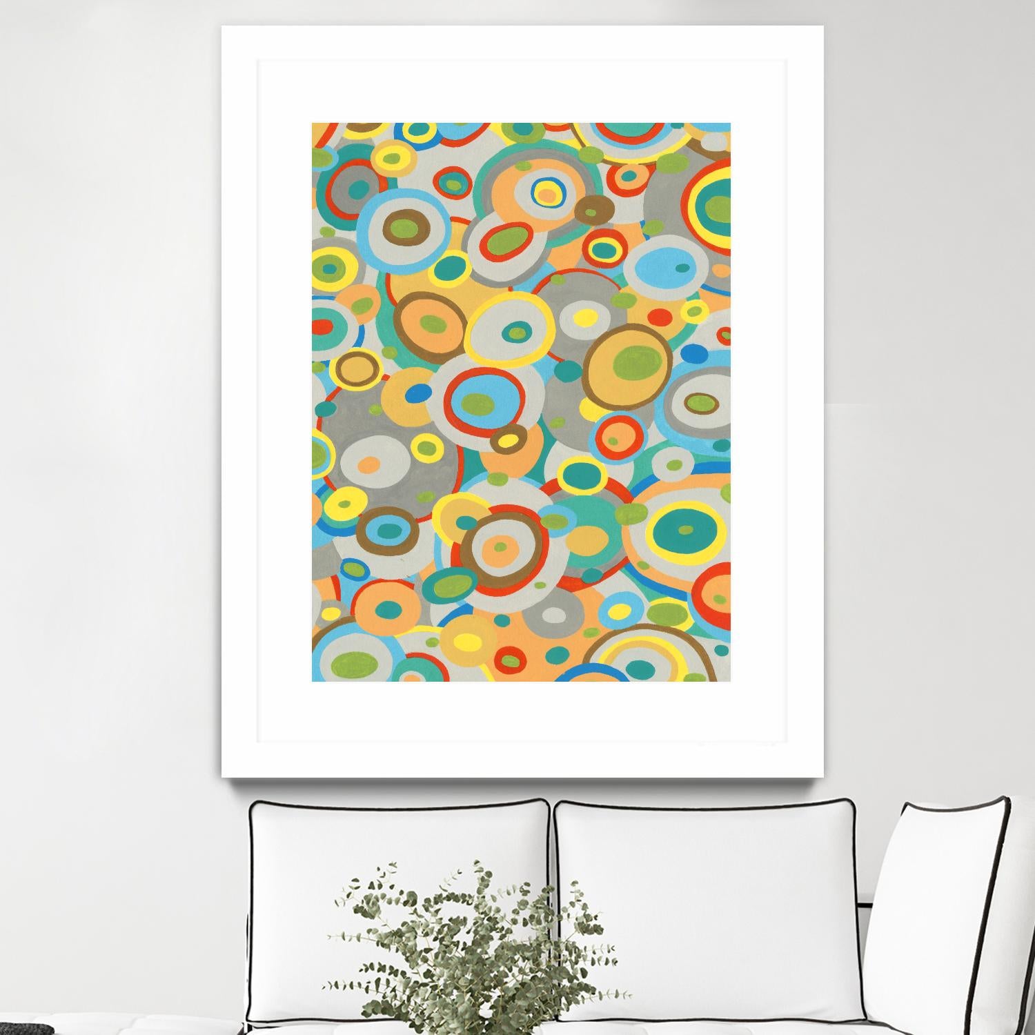 Overlapping Ovals II by Nikki Galapon on GIANT ART - abstract