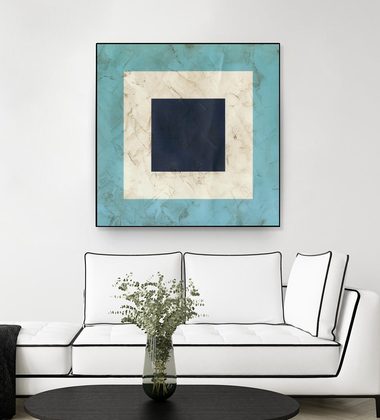 Seaside Signals II by June Erica Vess on GIANT ART - blue abstract