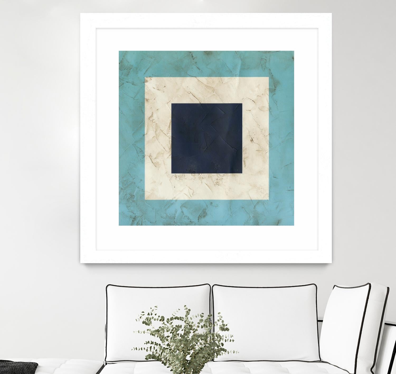 Seaside Signals II by June Erica Vess on GIANT ART - blue abstract