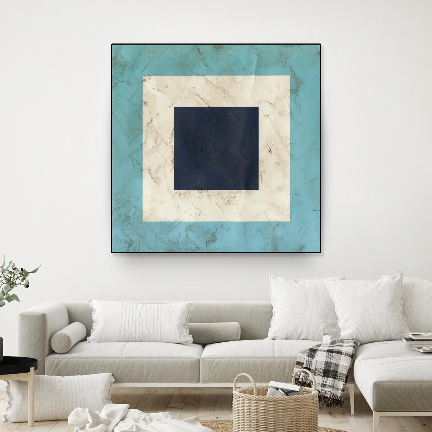 Seaside Signals II by June Erica Vess on GIANT ART - blue abstract