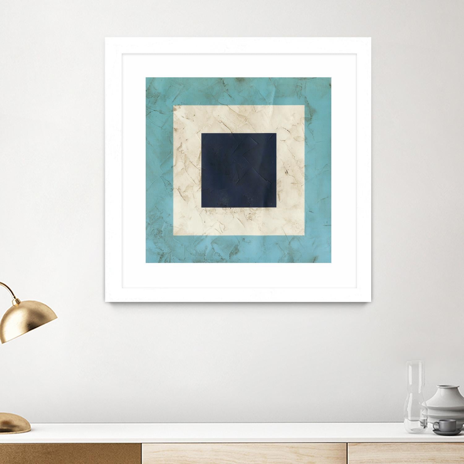 Seaside Signals II by June Erica Vess on GIANT ART - blue abstract