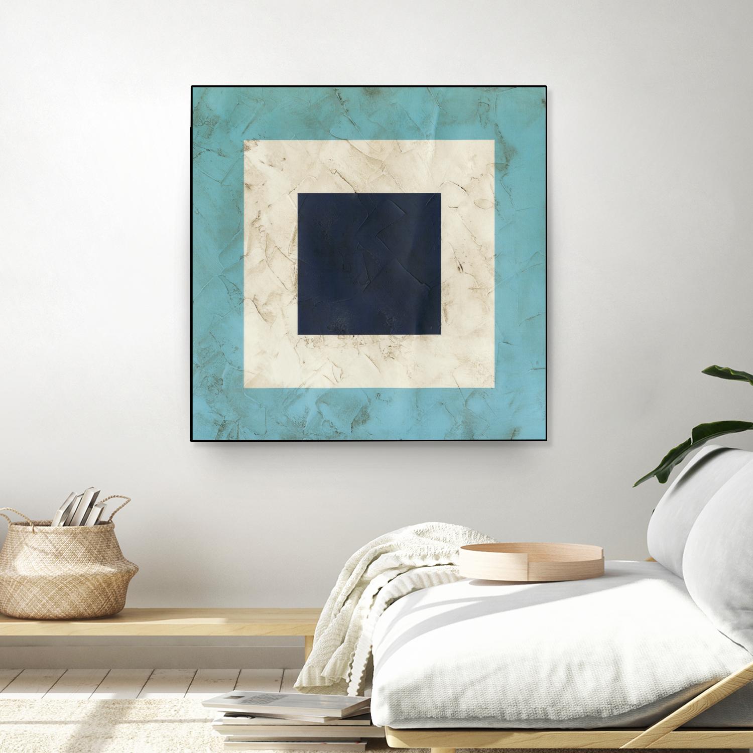 Seaside Signals II by June Erica Vess on GIANT ART - blue abstract