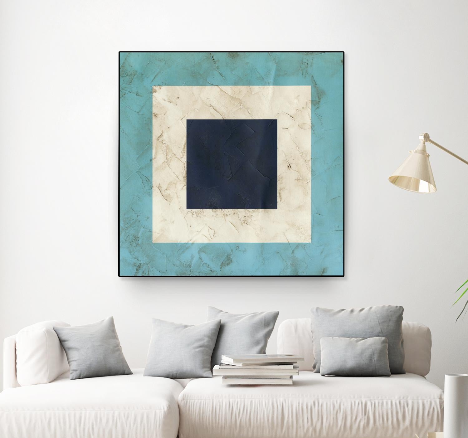 Seaside Signals II by June Erica Vess on GIANT ART - blue abstract