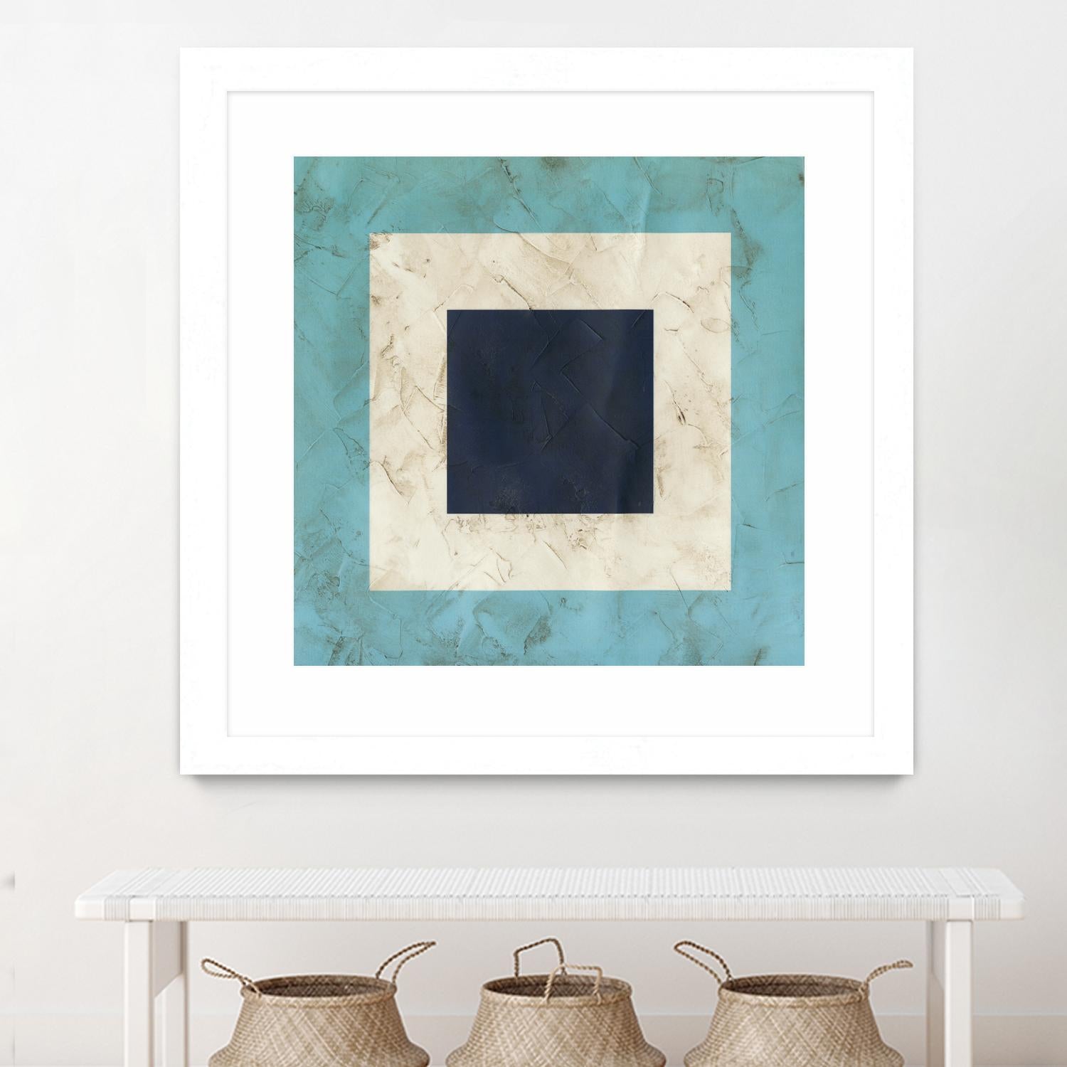 Seaside Signals II by June Erica Vess on GIANT ART - blue abstract