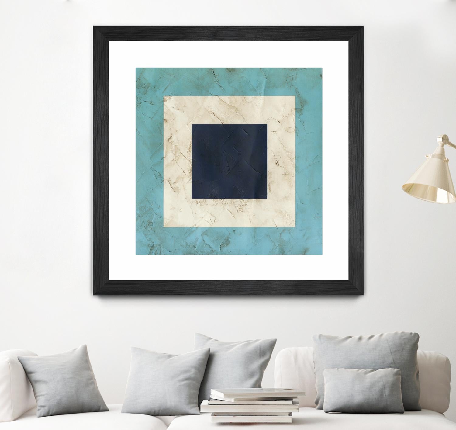 Seaside Signals II by June Erica Vess on GIANT ART - blue abstract