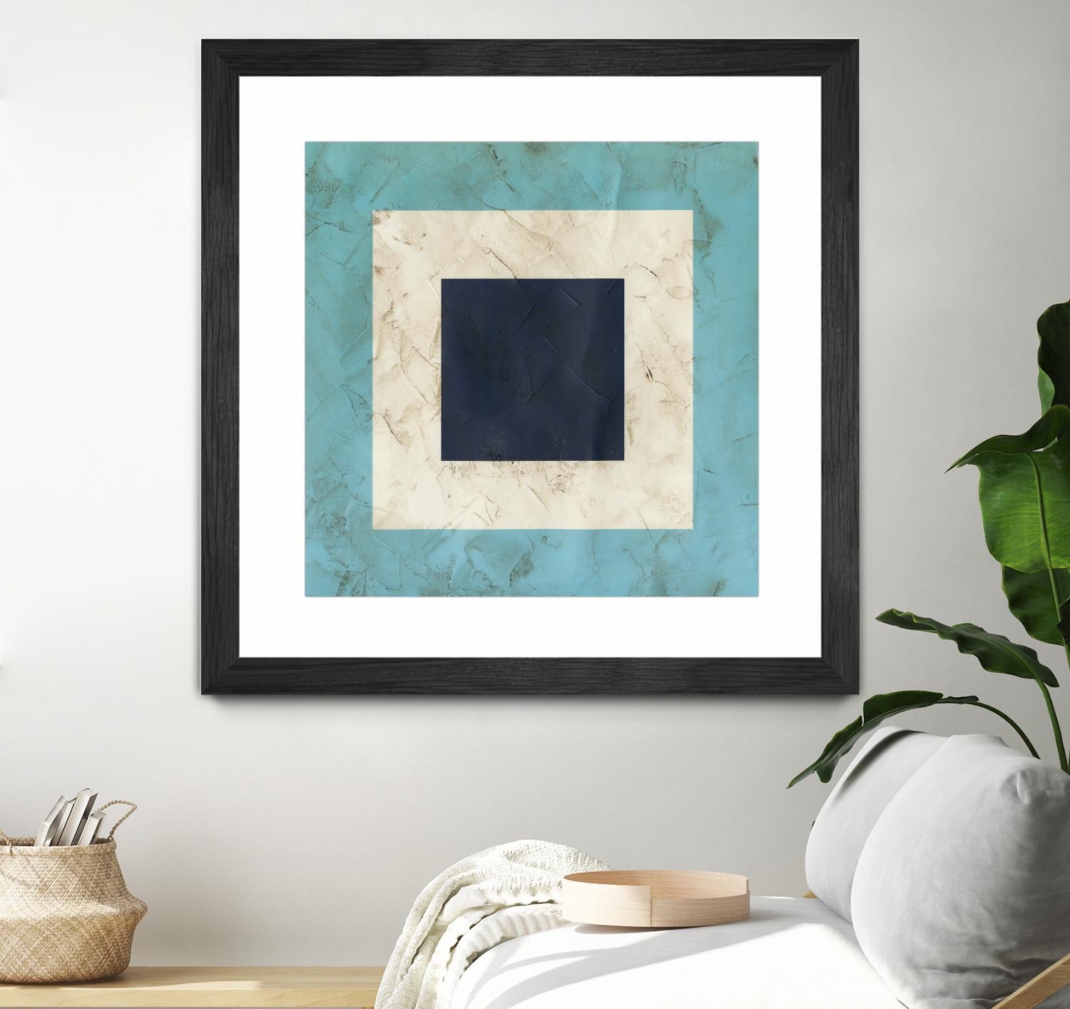 Seaside Signals II by June Erica Vess on GIANT ART - blue abstract