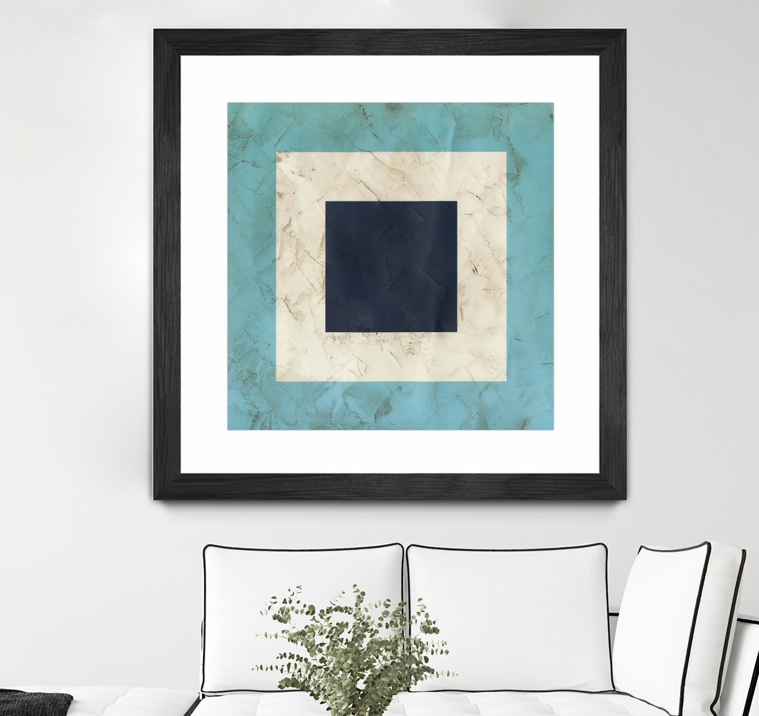 Seaside Signals II by June Erica Vess on GIANT ART - blue abstract