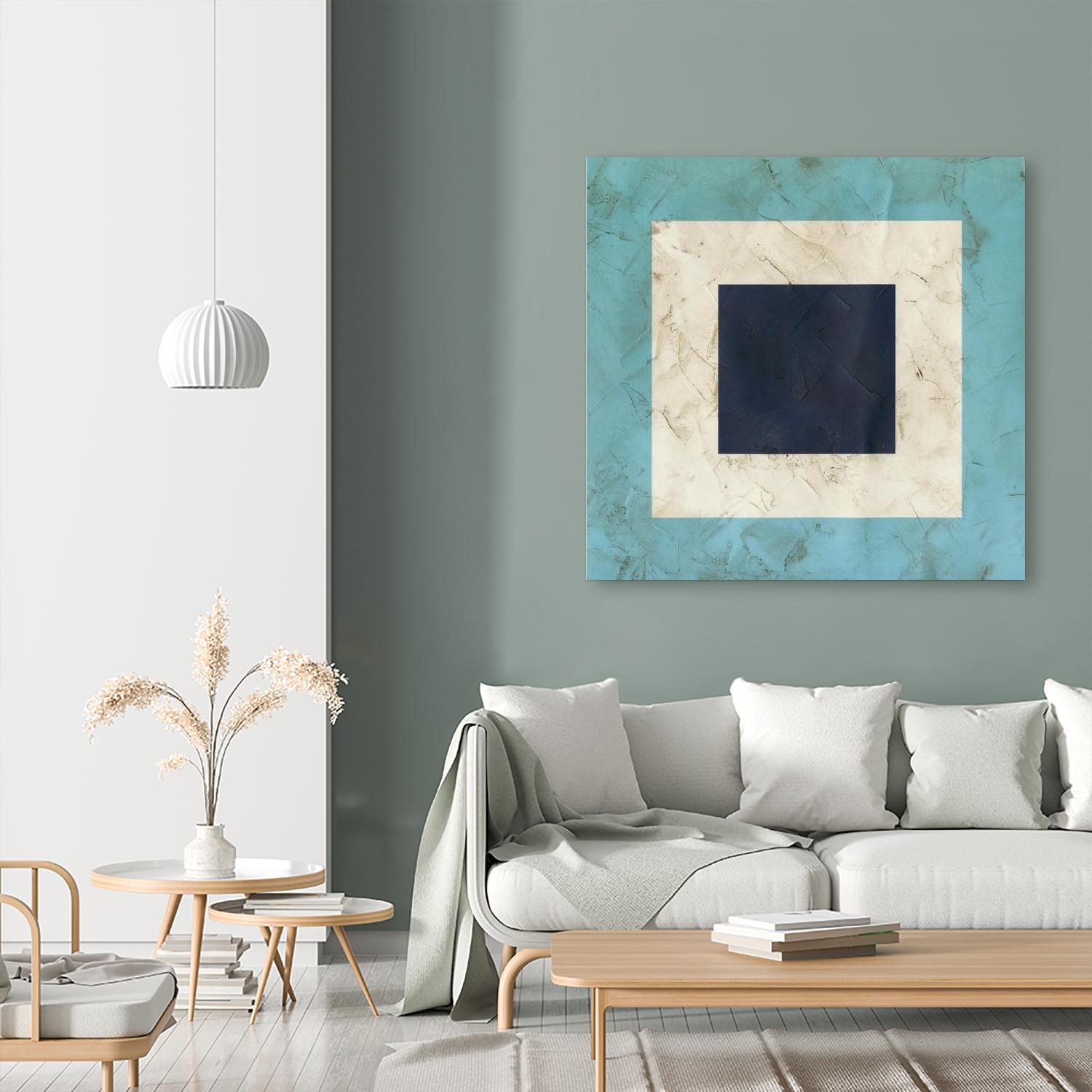 Seaside Signals II by June Erica Vess on GIANT ART - blue abstract