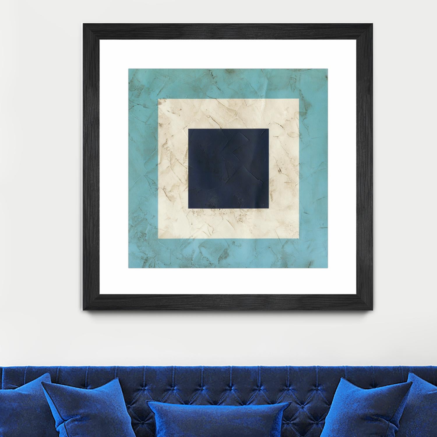 Seaside Signals II by June Erica Vess on GIANT ART - blue abstract