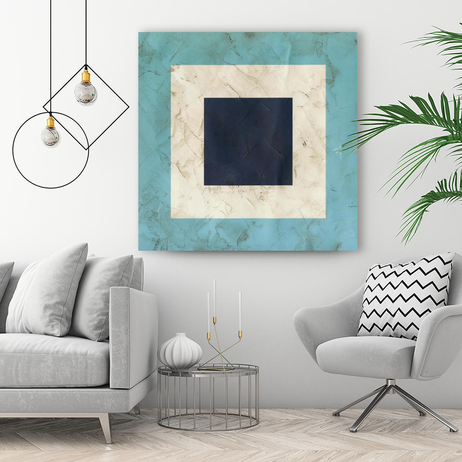 Seaside Signals II by June Erica Vess on GIANT ART - blue abstract