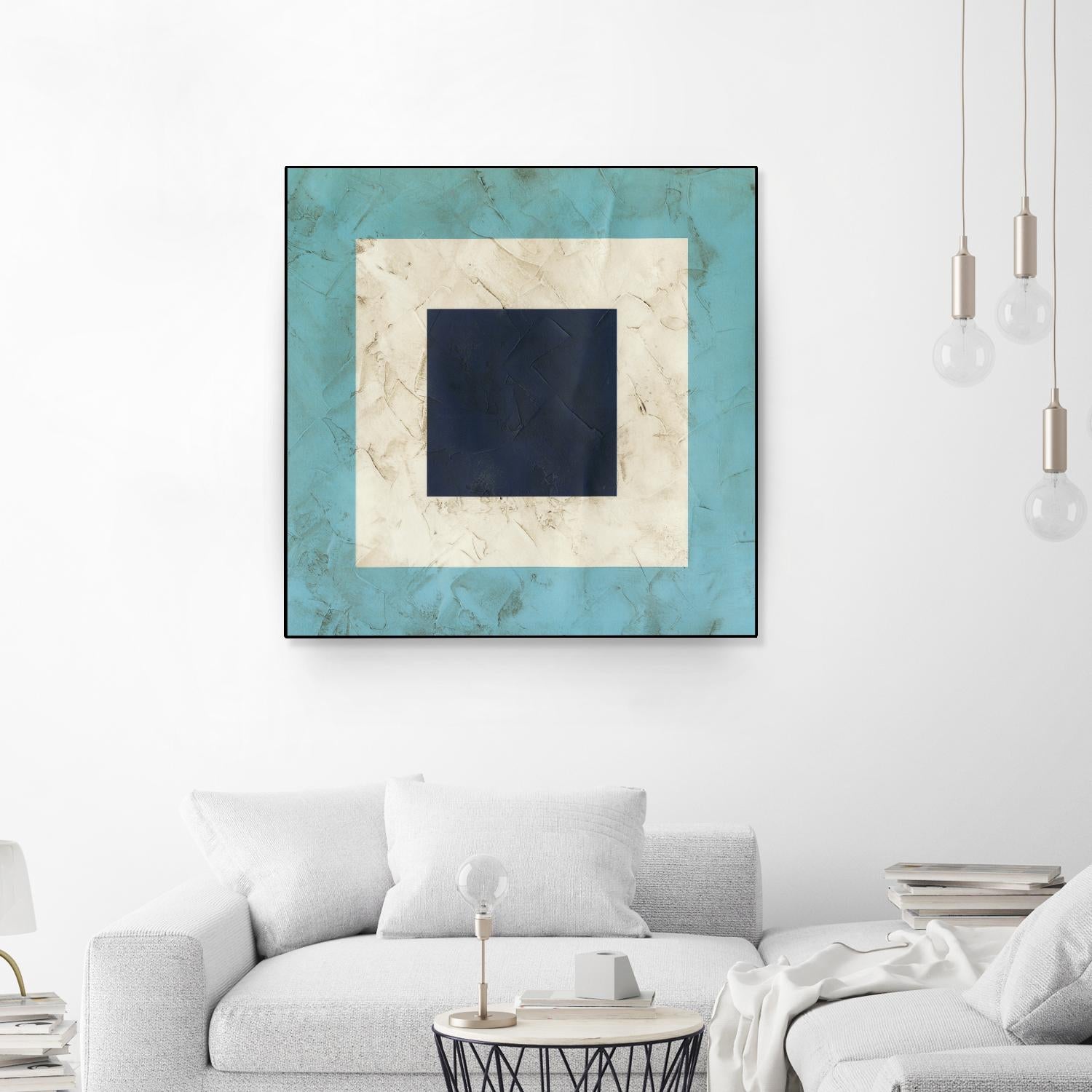 Seaside Signals II by June Erica Vess on GIANT ART - blue abstract