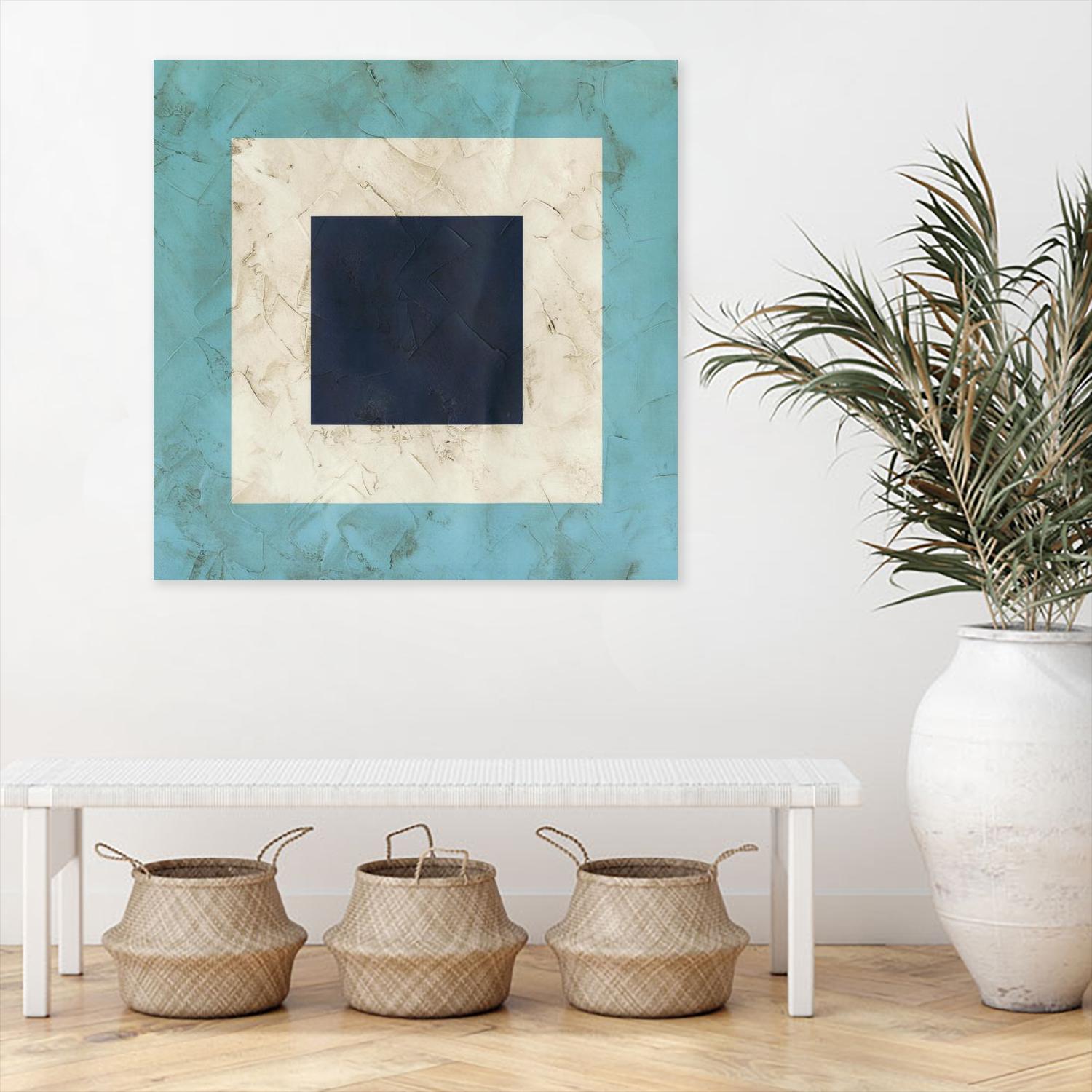 Seaside Signals II by June Erica Vess on GIANT ART - blue abstract