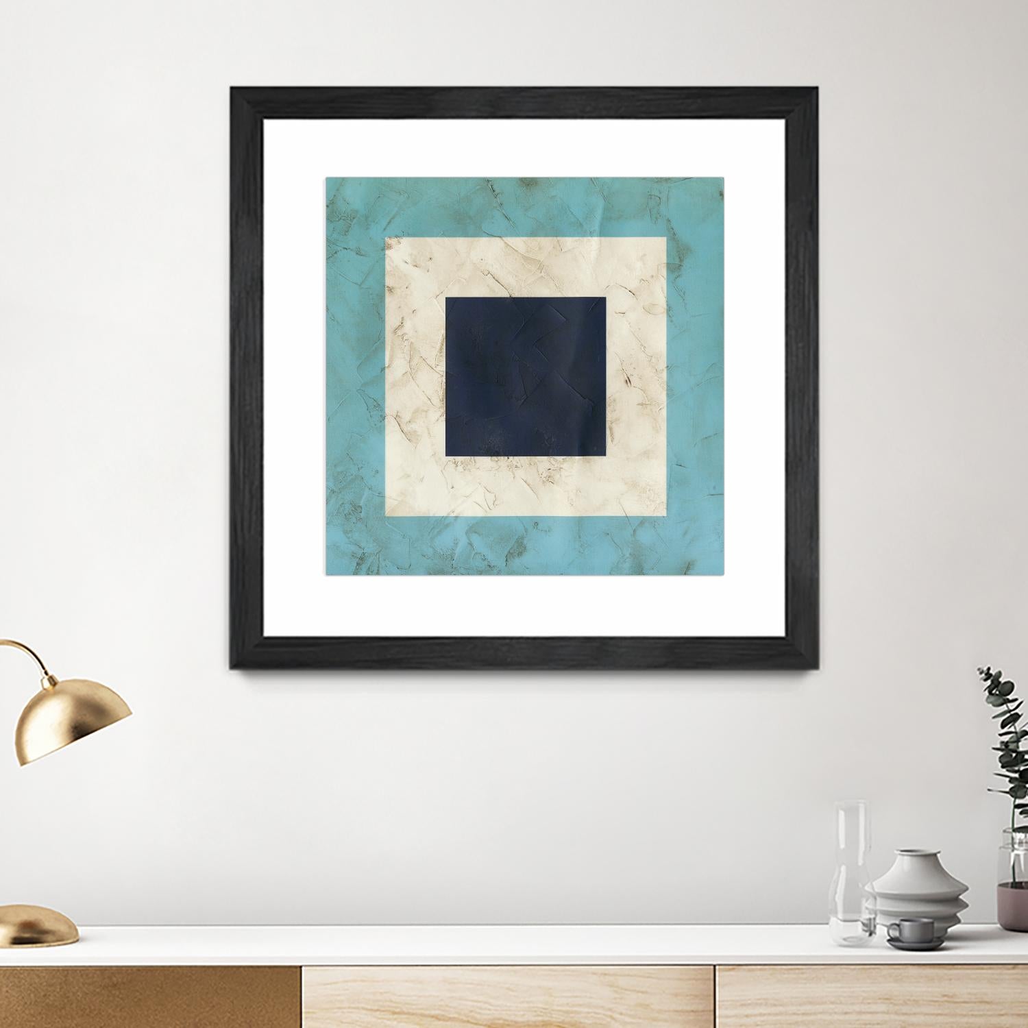 Seaside Signals II by June Erica Vess on GIANT ART - blue abstract