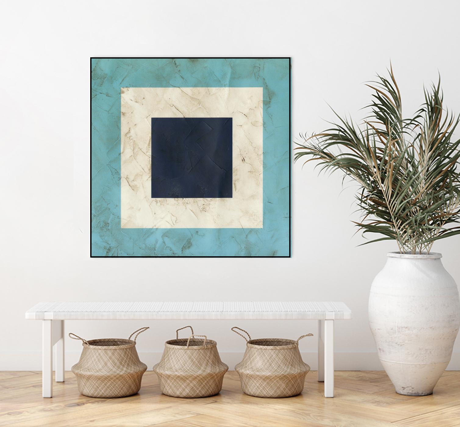Seaside Signals II by June Erica Vess on GIANT ART - blue abstract