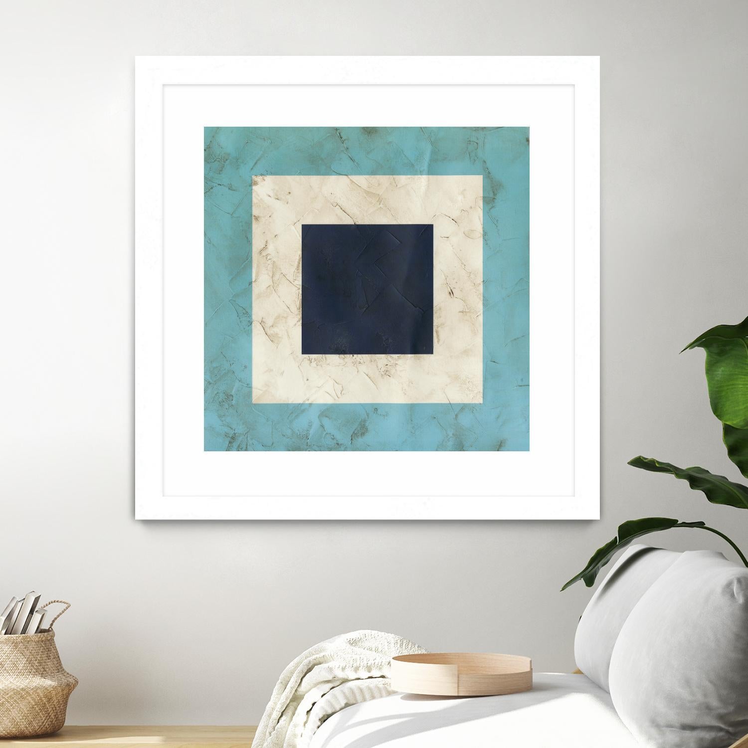 Seaside Signals II by June Erica Vess on GIANT ART - blue abstract