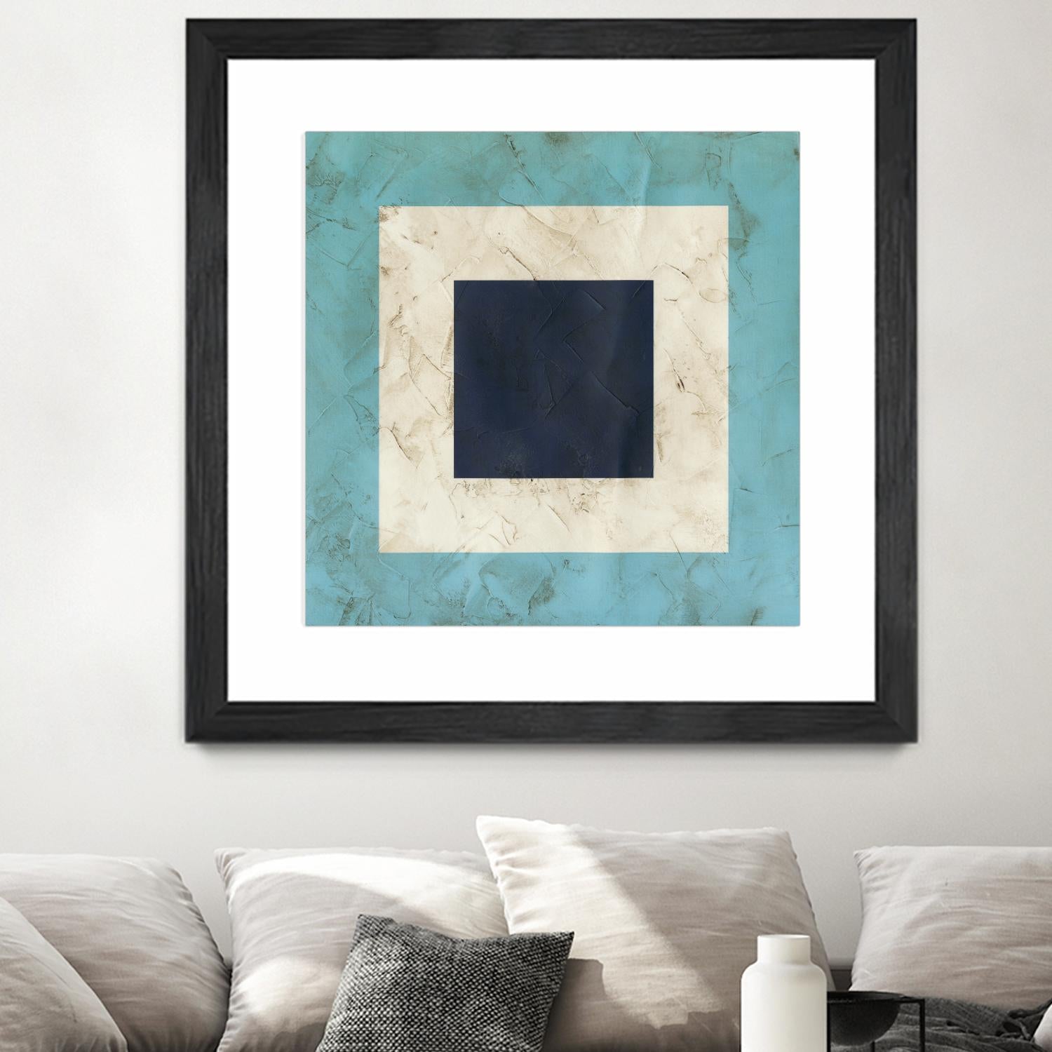 Seaside Signals II by June Erica Vess on GIANT ART - blue abstract