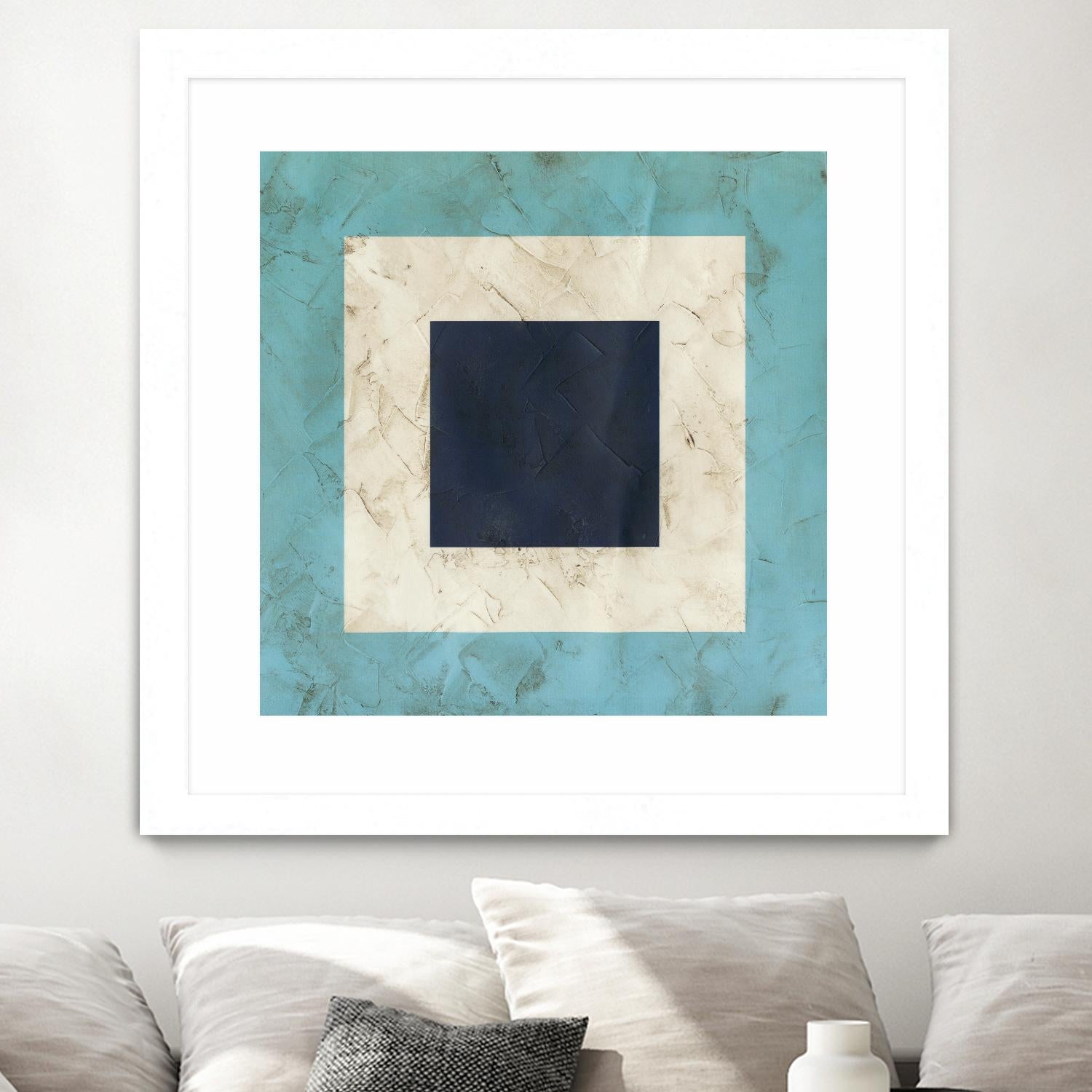 Seaside Signals II by June Erica Vess on GIANT ART - blue abstract