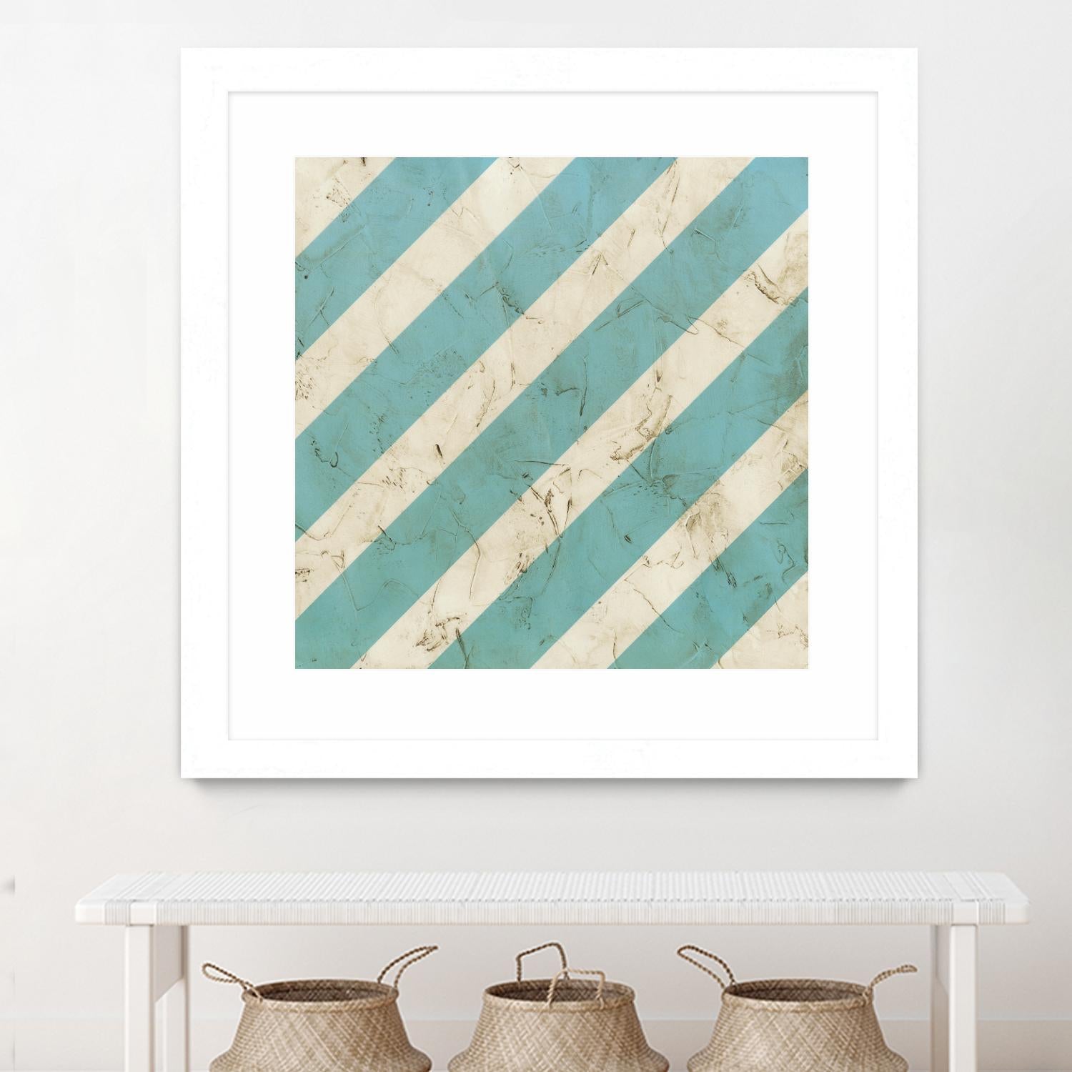 Seaside Signals V by June Erica Vess on GIANT ART - blue abstract