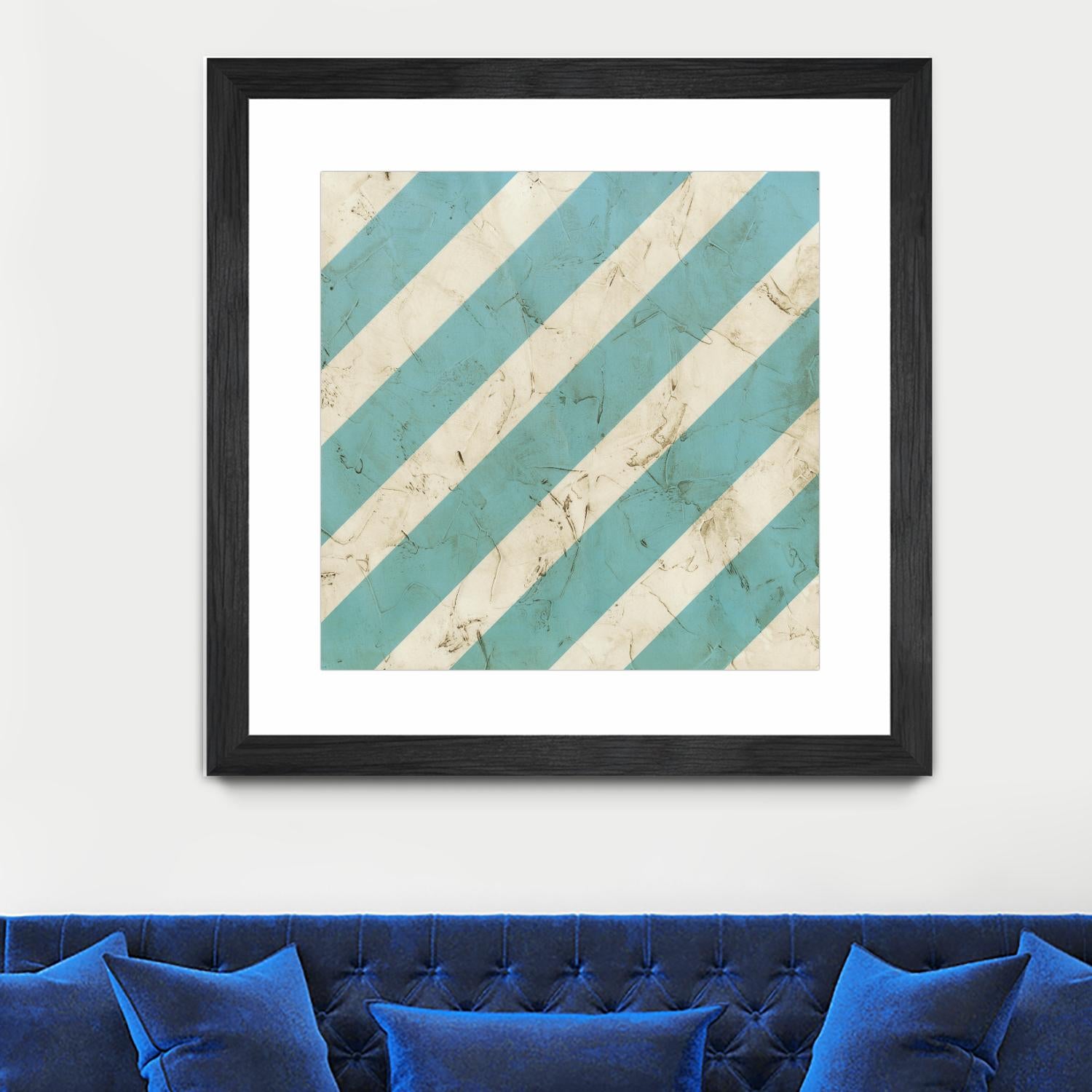 Seaside Signals V by June Erica Vess on GIANT ART - blue abstract